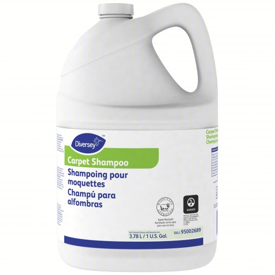 DIVERSEY Carpet Shampoo: Jug, 1 gal, Liquid, Fruity