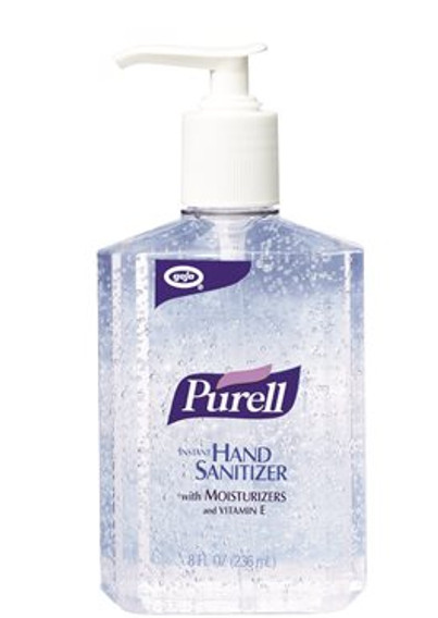 PURELL 8 fl oz. Pump Bottle Advanced Hand Sanitizer Refreshing Gel, Clean Scent (12-Pack per Case)