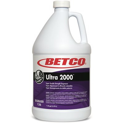 BETCO Ultra 2000 Degreaser, Cherry Almond Scent, 1 gal Bottle, 4PK