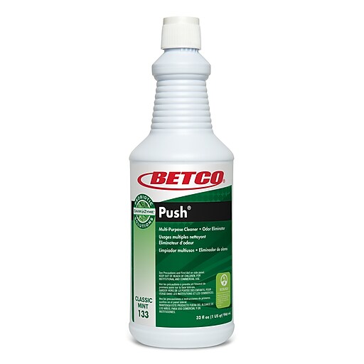Betco Green Earth Push Enzyme Multipurpose Cleaner, New Green Scent, 32 Oz.