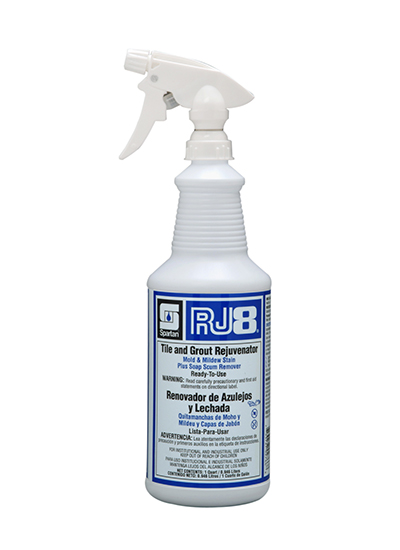 Spartan Chemical  RJ8® Mint Tile & Grout Cleaner 1 QT Multi Surface Alkaline RTU 12/Case