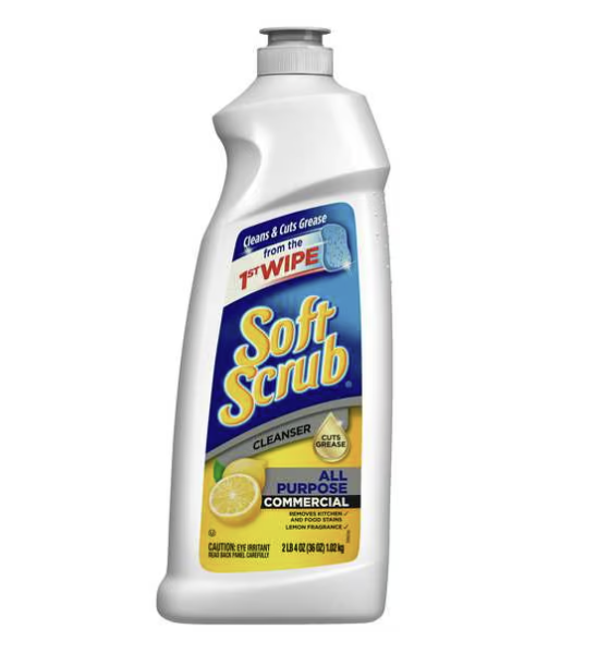 SOFTSCRUB Bathroom Cleaner, Lemon, Pack of 6