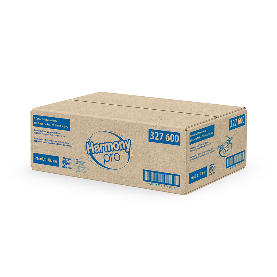 Harmony® Pro 2-Ply Center Pull Towels 600 sheets/roll