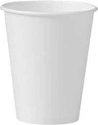 SOLO 8 oz SSP Paper Hot Cup - White, 1000PK