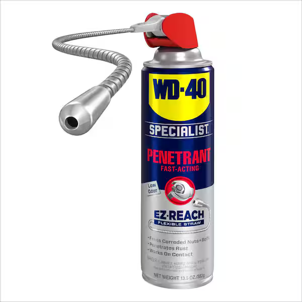 WD-40 Specialist 13.5 oz. Penetrant with EZ-Reach, Fast-Acting Formula with Flexible Straw Spray