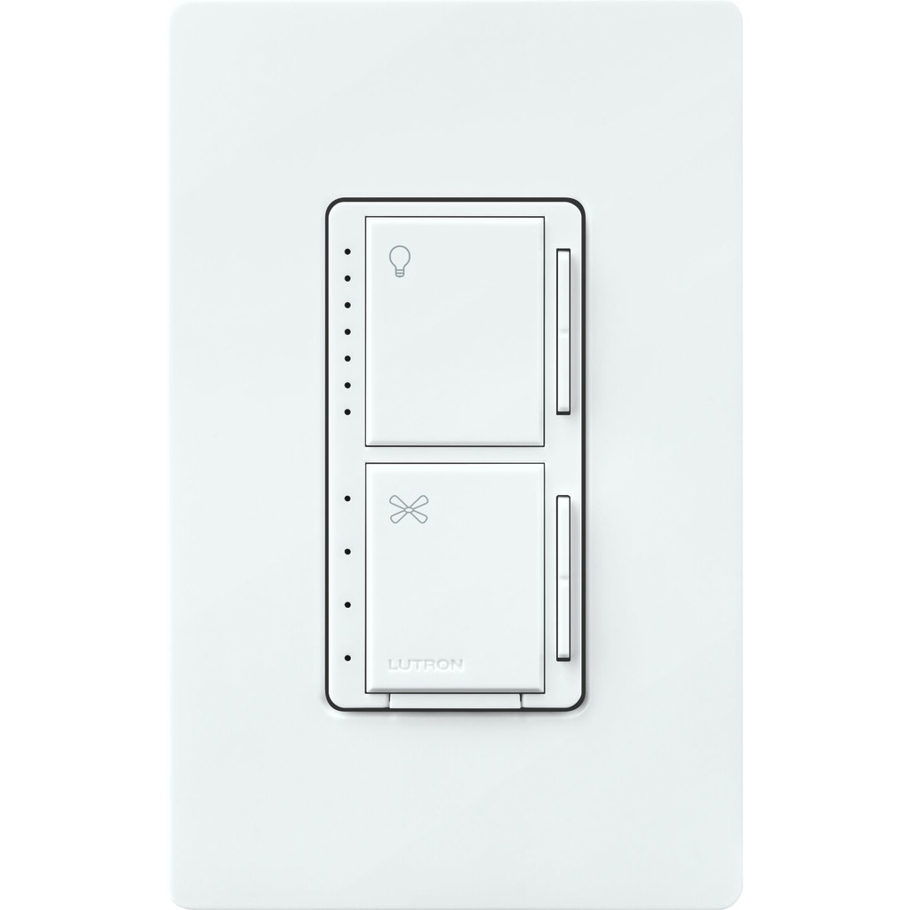LUTRON Maestro Dual LED+ Dimmer and 4-Speed Fan Control