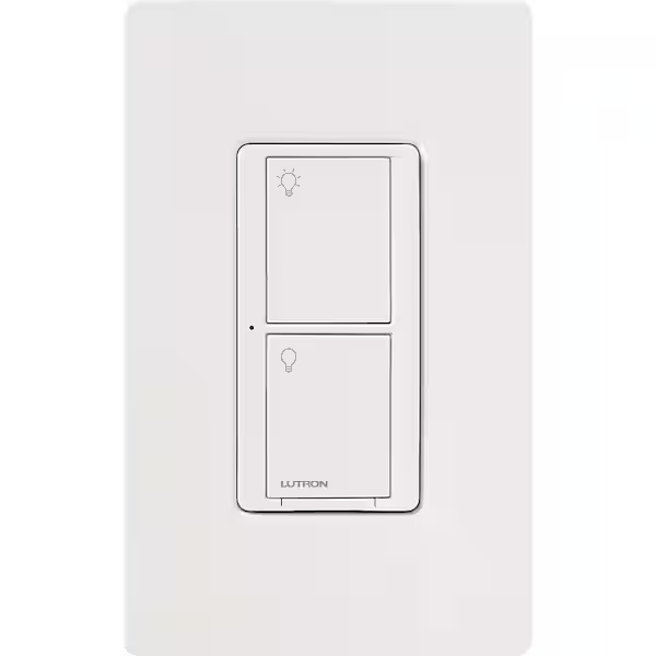 Lutron - Caseta Smart Switch for All Bulb Types or Fans, 5A - White