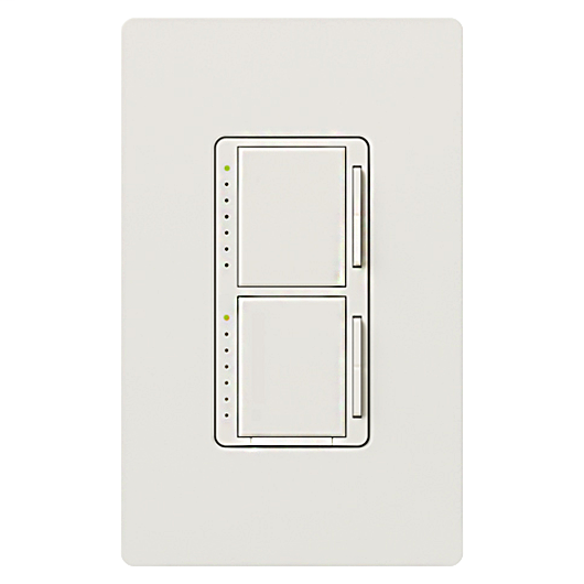 Lutron 300 W 120 Volt White 1-Pole Incandescent/Halogen Digital Fade Dimmer