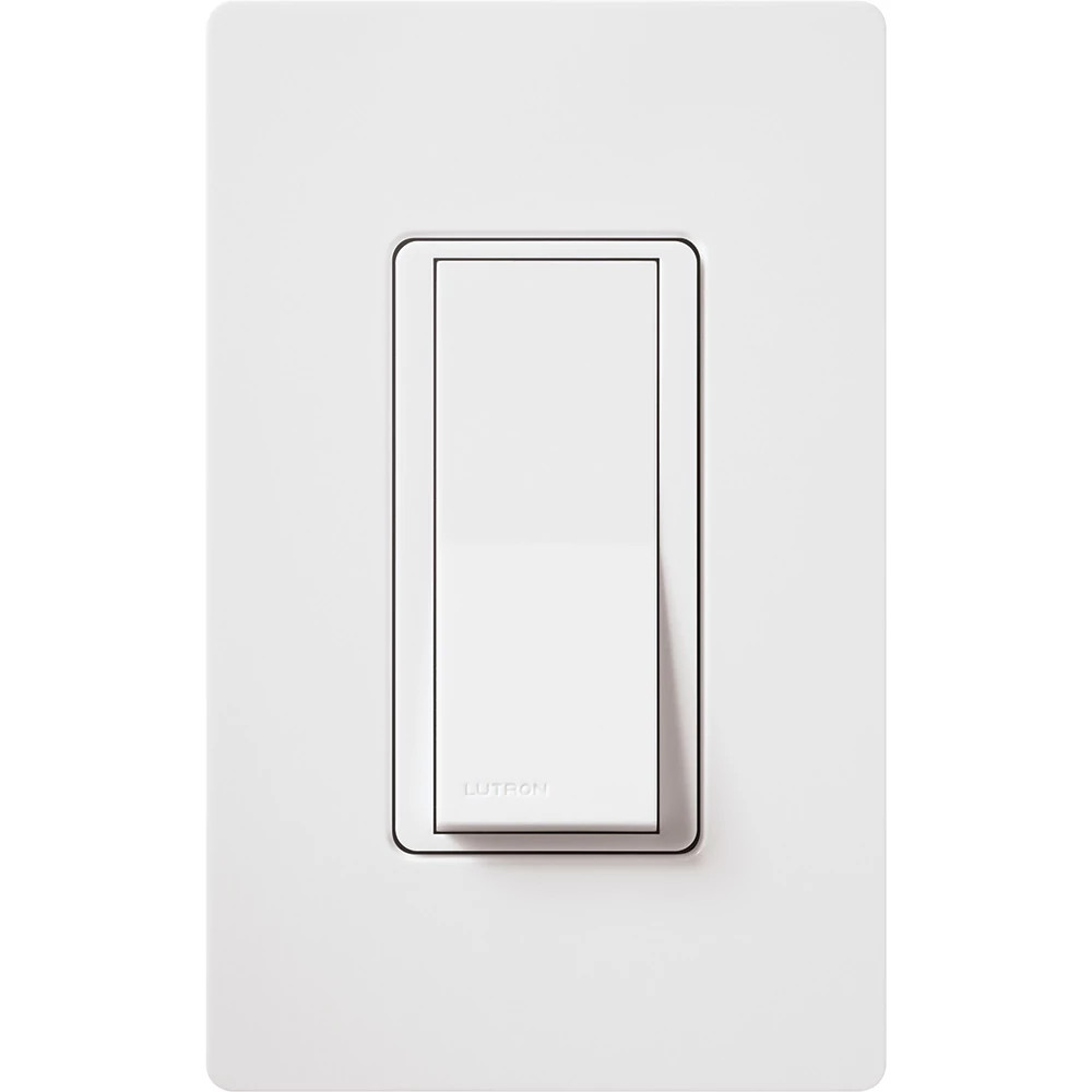 LUTRON Claro On/Off Switch, 15 Amp/3 Way, White