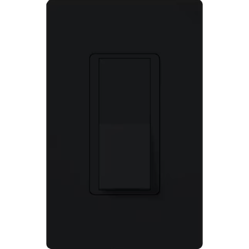 Lutron Claro On/Off Switch, 15 Amp/4 Way, Black