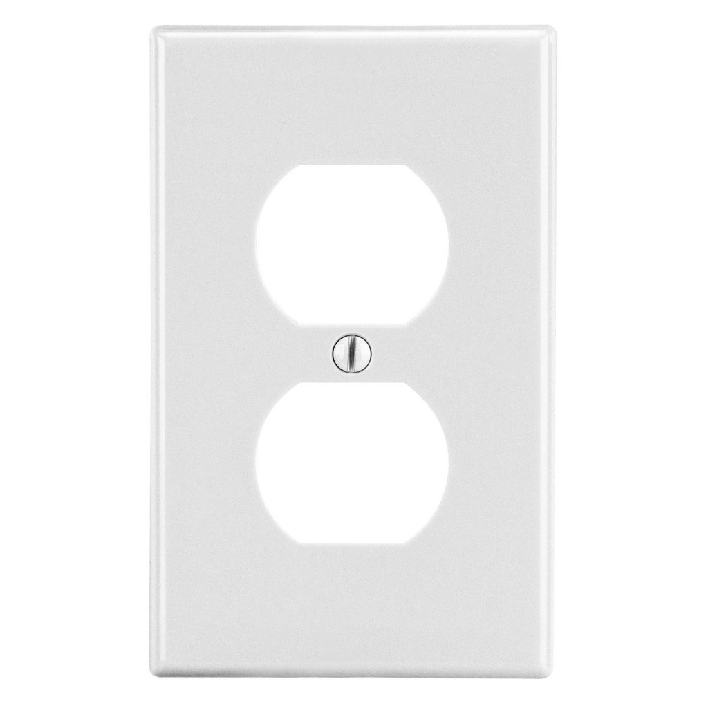 Hubbell 1-Gang Duplex Receptacle Wall Plate (25-Pack) (White)