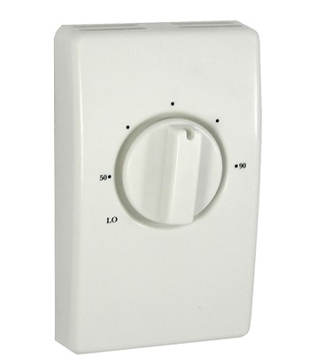 TPI Corp Thermostat 50-90 DEG F Single Pole Line Voltage with Leads 22 AMP White Finish