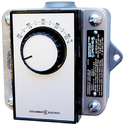 TPI Thermostat, Hardwired, 120 to 277 at 22 A Vac