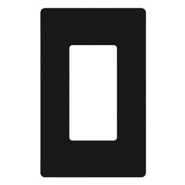 Lutron Wallplate (69210) 1-Gang - Black - Gloss - Claro