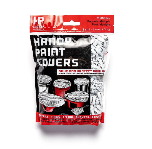 HANDY Clear Paint Pail Covers 3 Sizes = 9 in Multipack SEAL your Bucket/Trays/Pail