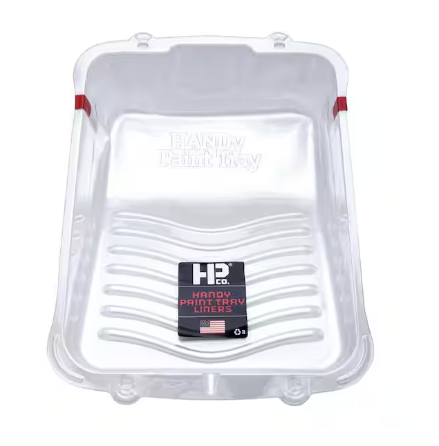 HANDY Recycled Plastic Paint Tray Liner, 1 gal, 18" L, 4 1/2" D, 12 1/2" W, 3 PK