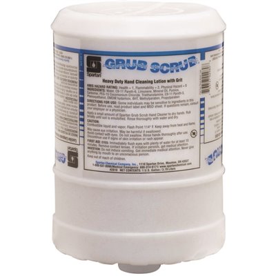 Grub Scrub® Hand Soap Liquid RTU 1 GAL Citrus Scent White Heavy Duty Flat Top 4/Case