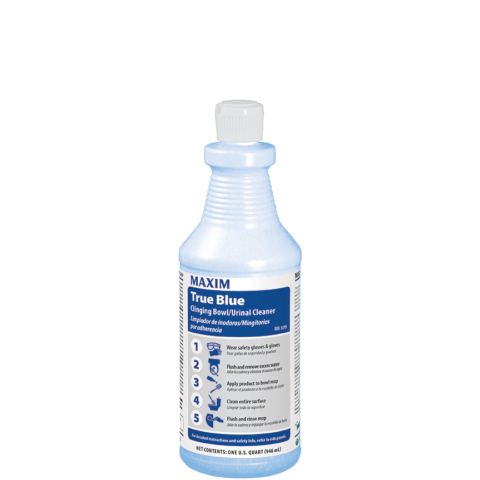 Maxim True Blue Clinging Toilet Bowl Cleaner 12/1 qt
