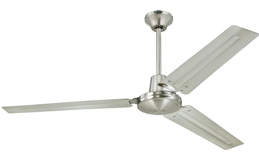56-in Brushed Nickel Indoor/Outdoor Ceiling Fan