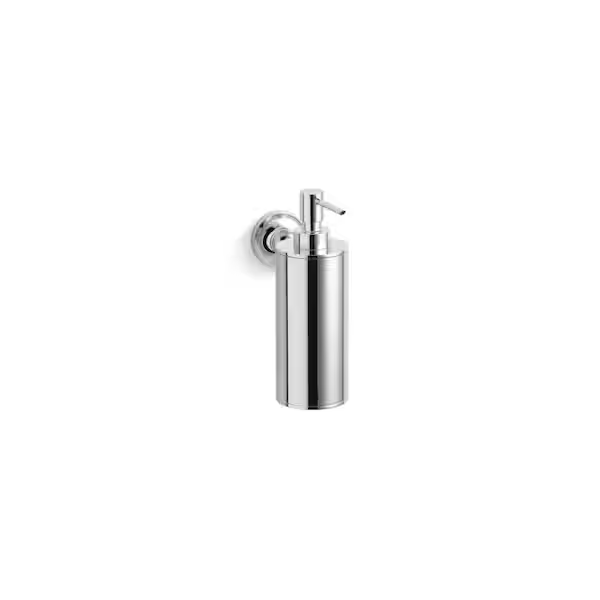 Purist Wall-Mount Soap/Lotion Dispenser in Vibrant Brushed Moderne Brass