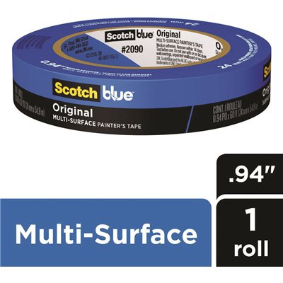 3M ScotchBlue 0.94 in. x 60 yds. Original Multi-Surface Painter's Tape Single Roll