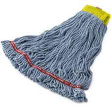 RUBBERMAID COMMERCIAL MOP HEAD SWINGER LOOP SHRINKLESS BLUE