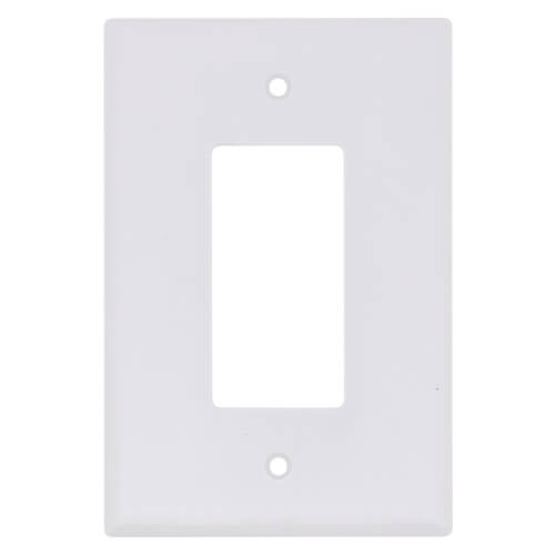 1-Gang Electrical Oversized Wall Plate, Decora (White)