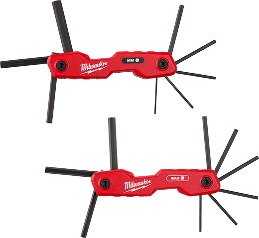 Milwaukee 17 Key Folding Hex Key Sets Sae/metric 2Pc
