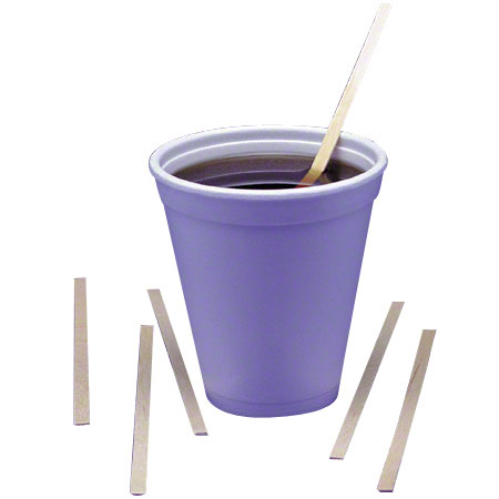 Wooden Coffee Stirrers - 5.5" / 10 Boxes / Case