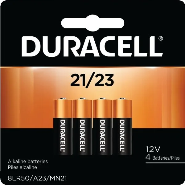 DURACELL Coppertop A23 Alkaline Battery, Pack Of 4