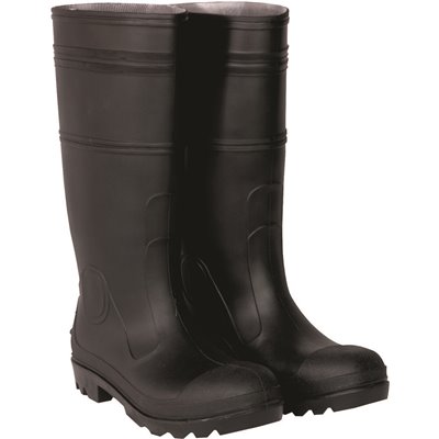 CLC Men's Size 10 Black PVC Rain Boot