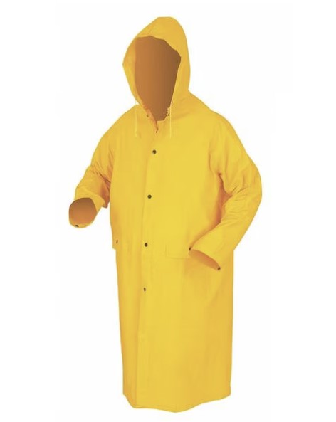 MCR Safety Raincoat, Yellow, L