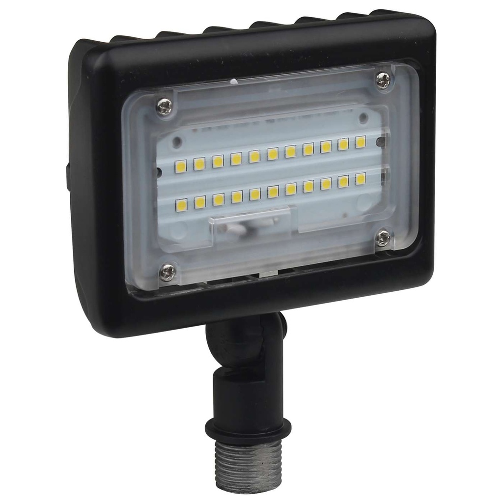 Satco LED Small Flood Light, 15W, 5000K, Bronze Finish, 100-277V