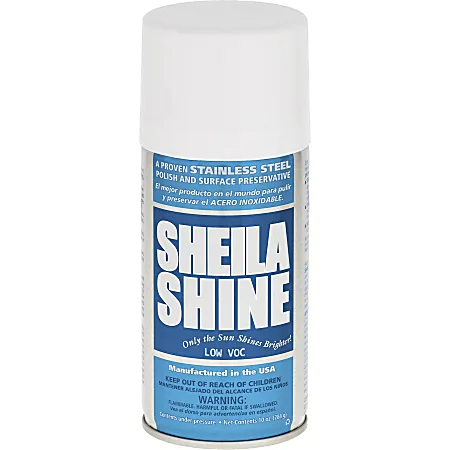 Sheila Shine Low VOC Stainless Steel Cleaner and Polish, 10 oz Spray Can