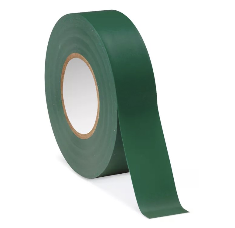 TEMFLEX VINYL ELECTRICAL TAPE 165 GREEN 3/4IN X 60FT (19 MM X 18 M) 6 MIL