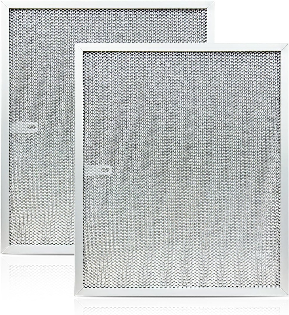 Range Hood Filter Aluminum 11-3/4" x 14-1/4" x 3/8" (2 Pack)