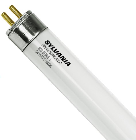 SYLVANIA - FP54/850/HO/ECO - 54 Watt Fluorescent Tube - T5 High Output - 5000K - 800 Series Phosphors - Case of 40