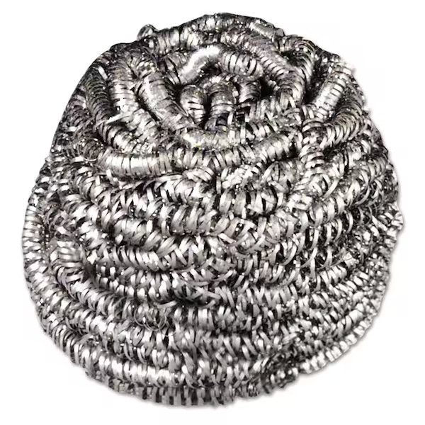Scotch-Brite™ 84 Scrubber 1.75 Oz Stainless Steel Silver 12/Case