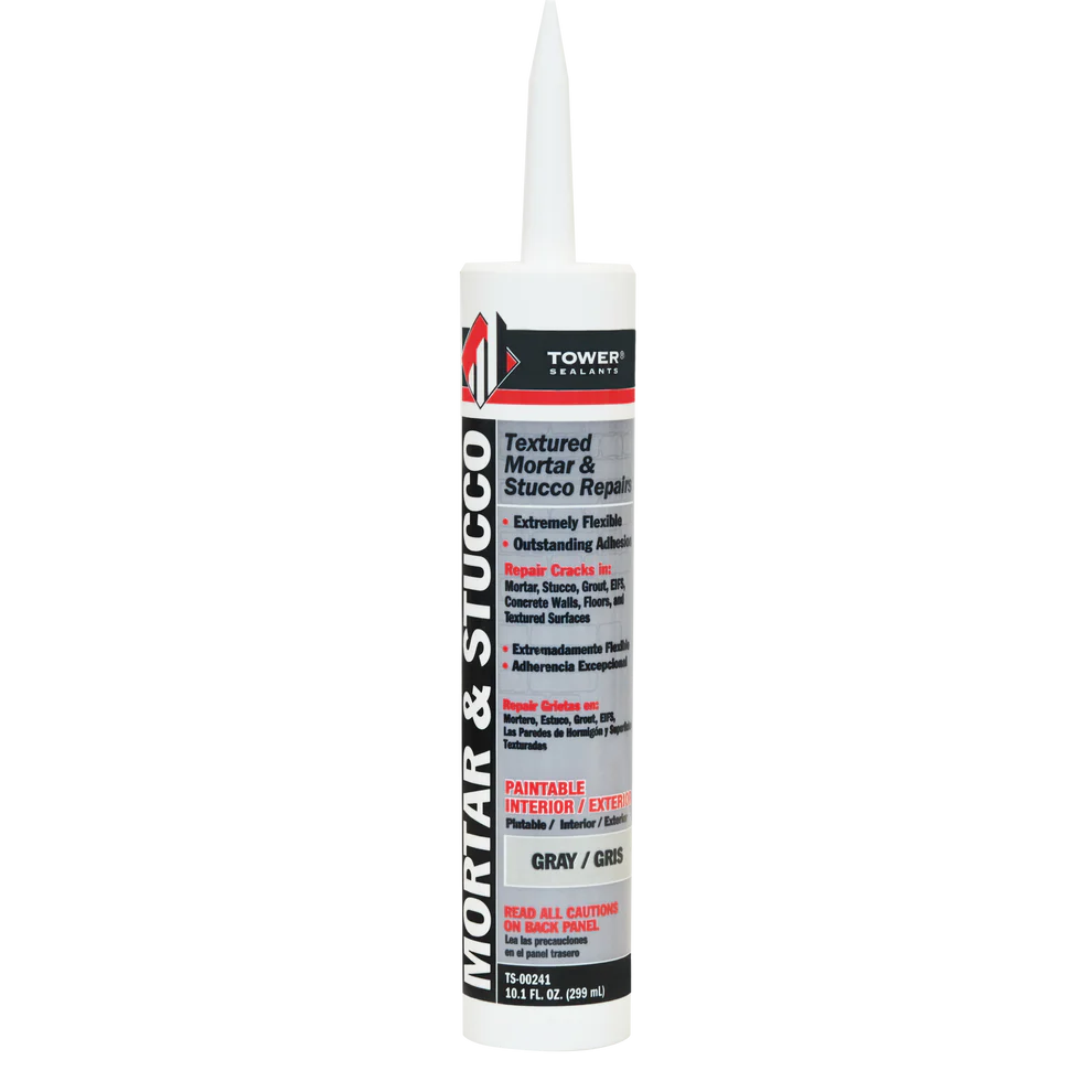 TOWER SEALANTS Mortar & Stucco Repair Textured 10.1 OZ Gray