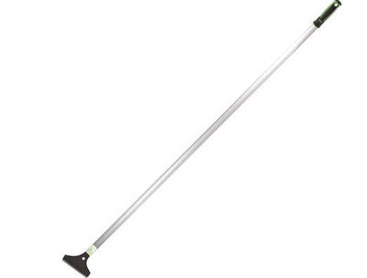 UNGER Light-Duty Floor 4" Scraper with 48" Handle