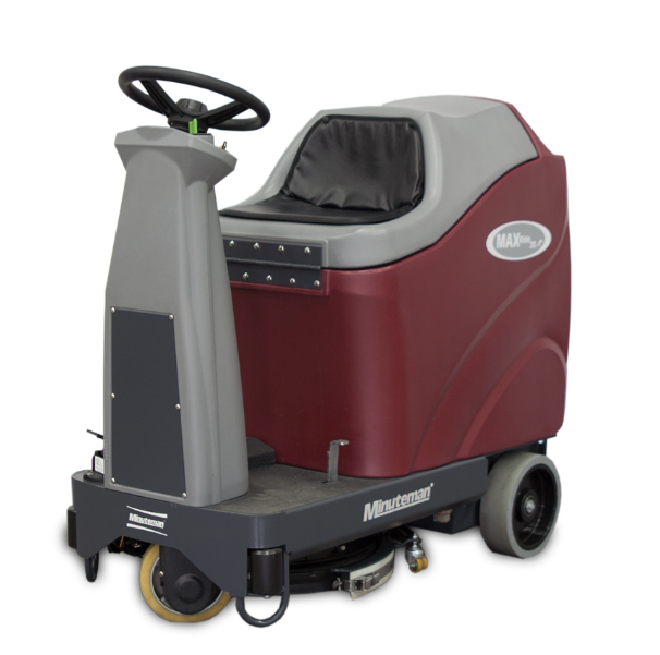 Minuteman Max Ride 20” Disc Brush Automatic Scrubber, Quick Pack,  Equipped w/on-board charger, 18 Gallon