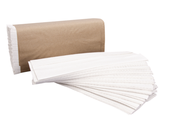 Right Choice™ Paper C-Fold 1 Ply Towel, White, 10" x 11.42" 12/Case
