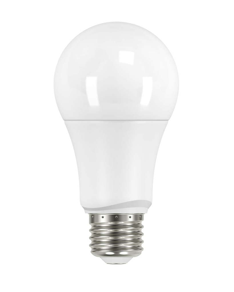Satco 9.5 Wat, A19 LED, Frosted, 3000K, 4-Pack