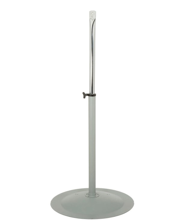TPI Corporation Fan Pedestal Mount Accessory Kit Gray Finish for ACH and IHP Series