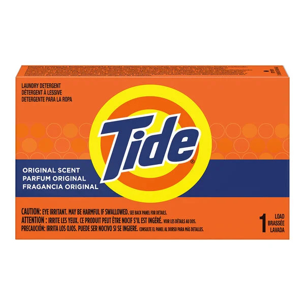 Tide Coin Vending Box No Phosphate 1.1oz 156 Box/CS