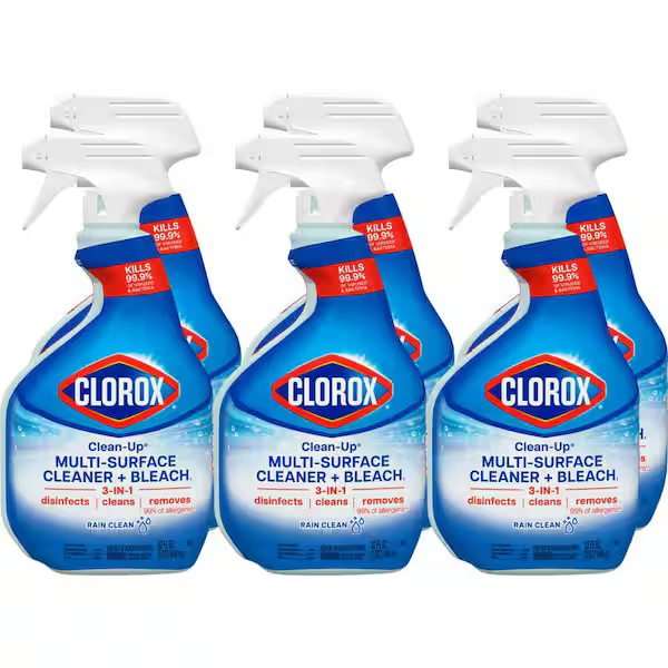 Clorox 32 oz. Clean-Up Rain Clean Scent All-Purpose Cleaner with Bleach Spray (Pack of 6)