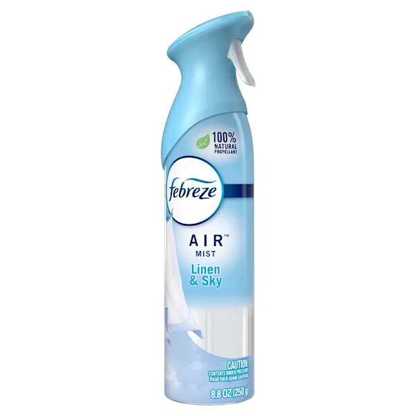 Febreze Air Effects 8.8 Oz. Linen and Sky Scent Air Freshener Spray (Pack of 6)