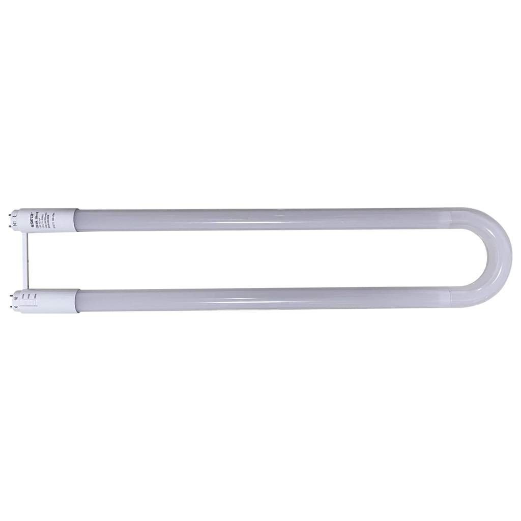 SATCO 13 Watt T8 U-BEND LED; 50000 Hours; Medium Bi Pin Base; CCT Selectable; Type B; White Finish; 120-277 Volt