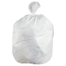 Victoria Bay 40x46 White Can Liner 40-45 Gal 0.7 MIL 100/Case 4/25 Rolls