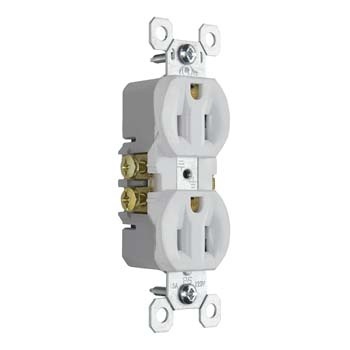 Legrand Trademaster® 15A 125V Tamper-Resistant Duplex Receptacle, White
